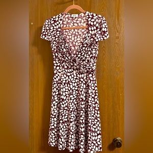 Purple and white vintage cut dress